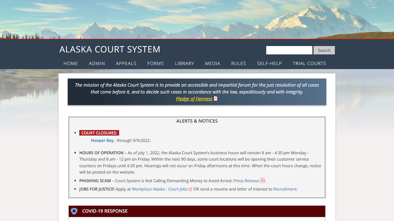 Home Page - Alaska Court System
